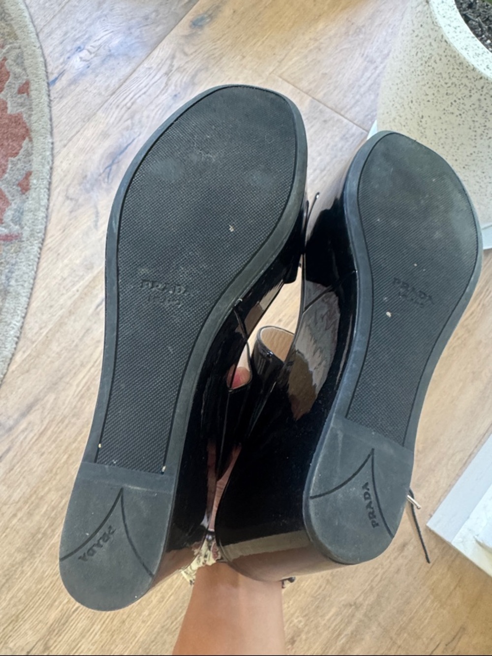 PRADA Black Platform Sandals - Picture 8 of 9
